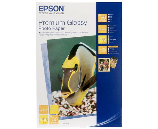 Фотобумага 13х18 Epson C13S041875 50 Л. 255 Г/М2 Premium Glossy Paper