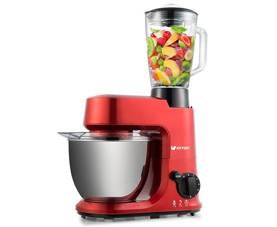 Планетарный миксер Kitfort КТ-1354 (2в1) красный