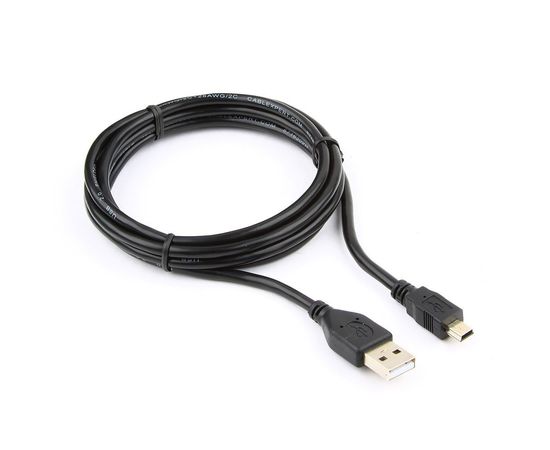 Кабель USB 2.0 Pro Cablexpert CCP-USB2-AM5P-6, AM/miniBM 5P, 1.8м, экран, черный, пакет