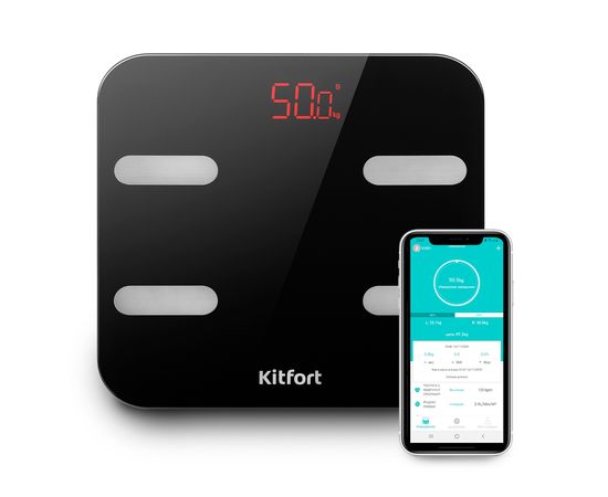 Весы напольные Kitfort KT-806 чёрный