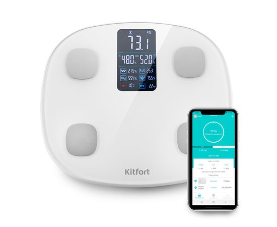 Весы напольные Kitfort KT-808 белый