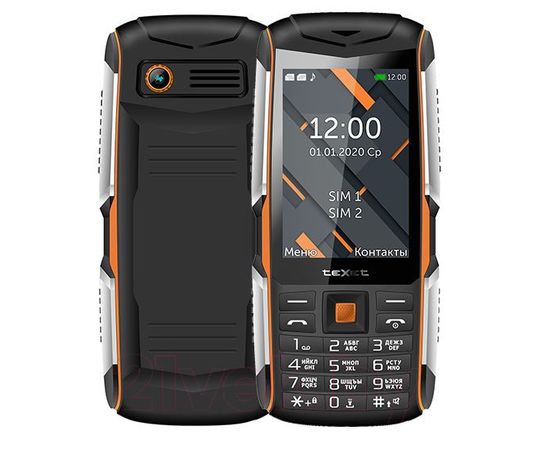 Мобильный телефон Texet TM-D426 черный-оранжевый