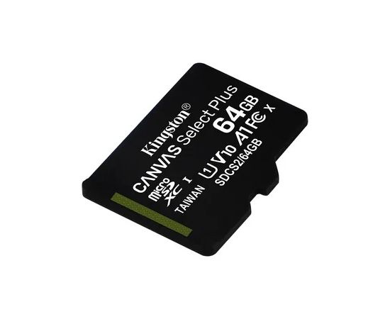Карта памяти MicroSD 64GB Class 10 UHS-I Kingston SDCS2/64GBSP