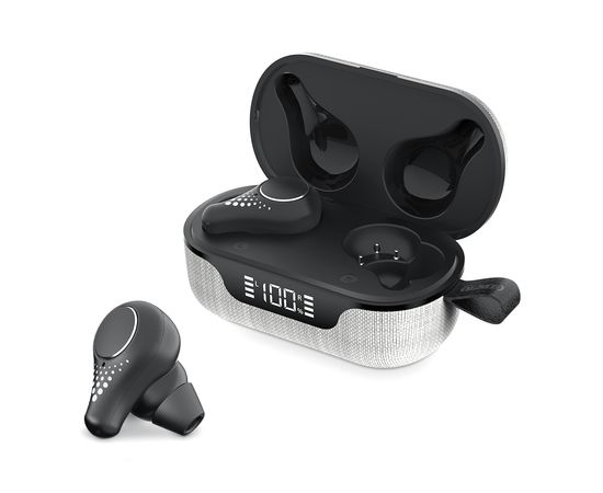 Наушники-вкладыши беспроводные Olmio "TWE-07" серый