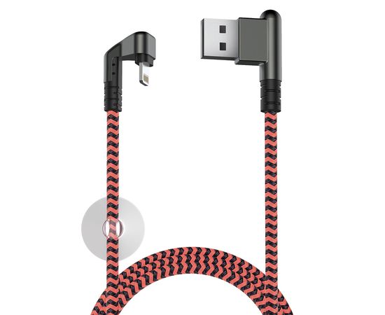 Кабель Olmio  X-Game Neo USB 2.0 - Lightning коралловый