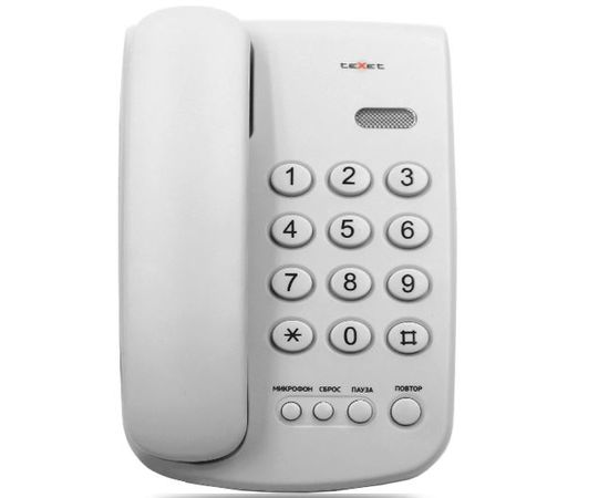 Телефон проводной Texet TX-241 светло-серый