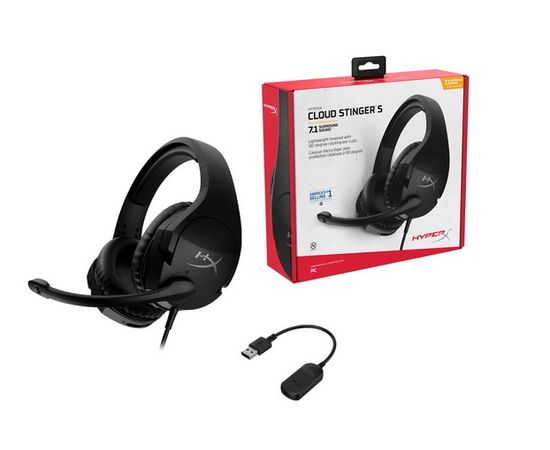 Наушники-гарнитура игровые HyperX HHSS1S-AA-BK/G Cloud Stinger S