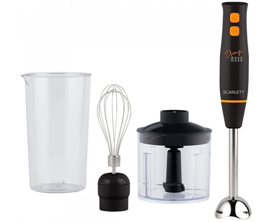 Блендер погружной Scarlett SC-HB42F82 черно-оранжевый