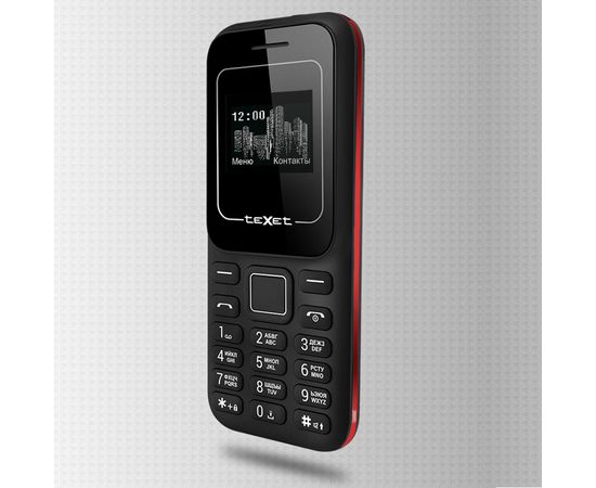 Мобильный телефон Texet TM-120 черно-красный