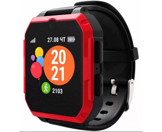 Смарт часы Geozon G-Kids 4G Ultra черный-красный