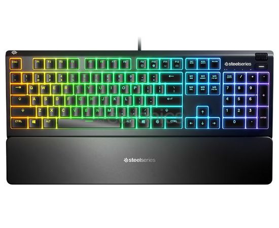 Клавиатура игровая Steelseries  Apex 3 RU 64805 черный