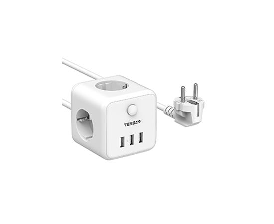 Сетевой фильтр Tessan TS-301 белый