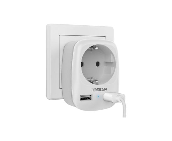 Сетевой фильтр Tessan TS-611-DE серый