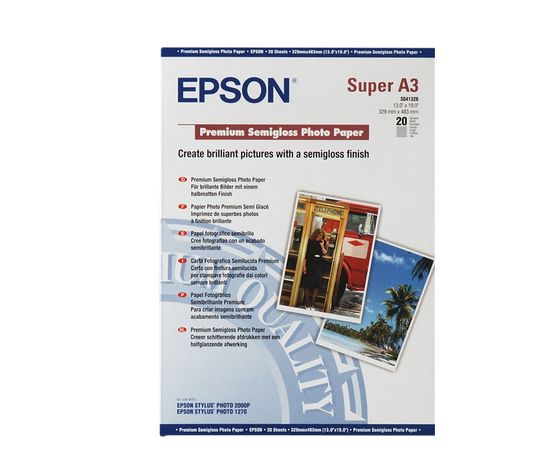Фотобумага А3 Epson C13S041328 20Л. 260 ГР/М2 Premium Semigloss