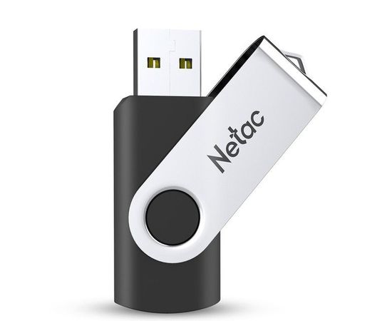 USB Флеш 32GB 3.0 Netac U505/32GB черный-серебро