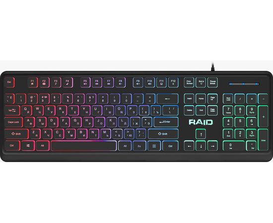 Клавиатура игровая Defender Raid GK-778DL RU,Rainbow, 104 кнопки