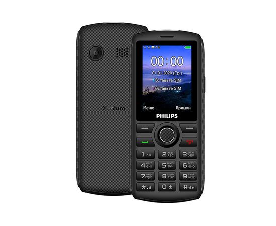 Мобильный телефон Philips Xenium E218 темно-серый