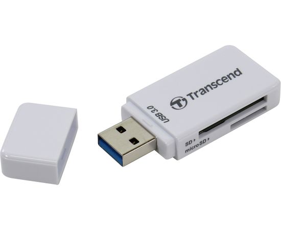 Кардридер Transcend TS-RDF5W, USB3.0 SD/microSD белый