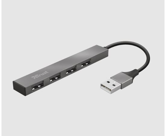 Разветвитель Trust Halyx Aluminium 4-Port Mini USB Hub