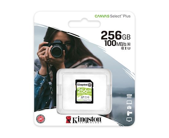 Карта памяти SD 256GB Class 10 U1 Kingston SDS2/256GB