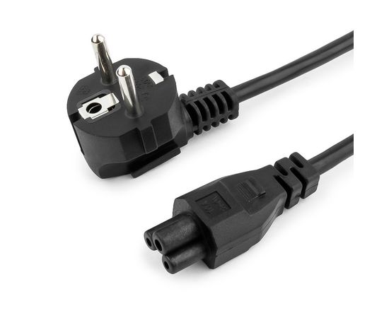 Кабель питания для ноутбуков Cablexpert PC-186-ML12-1M, 1м, Schuko- C5, 10А, пакет