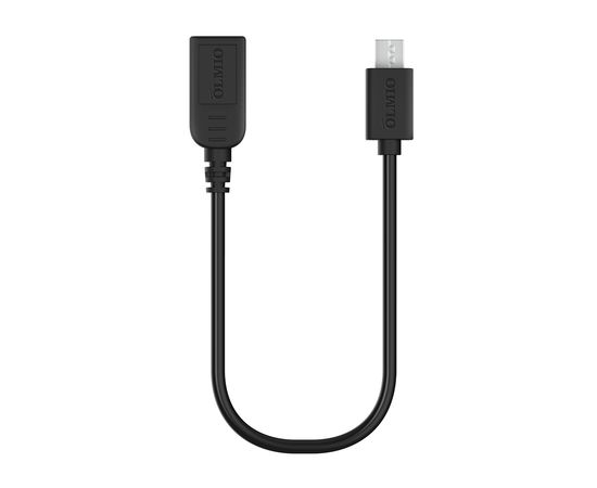 Кабель Olmio On-The-Go USB 2.0 - microUSB черный