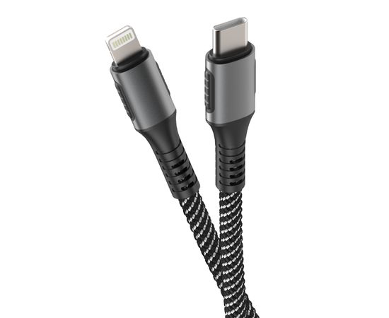 Кабель Olmio PD USB 2.0 Type-C - Lightning 1.2, Power Delivery черный