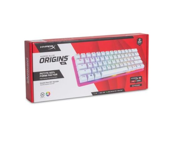 Клавиатура игровая HyperX Alloy Origins 60 572Y6AA#ACB розовый