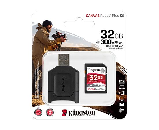 Карта памяти SD 32GB Class 10 U3 Kingston MLPR2/32GB