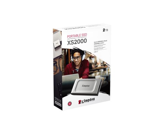 Жесткий диск SSD внешний 2000GB Kingston SXS2000/2000G серый