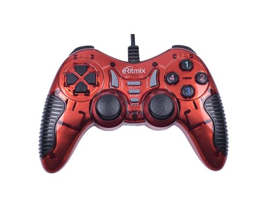 Геймпад проводной Ritmix GP-007 красный