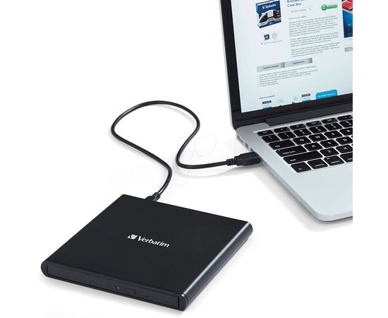 Привод оптический Verbatim Usb 2.0 черный