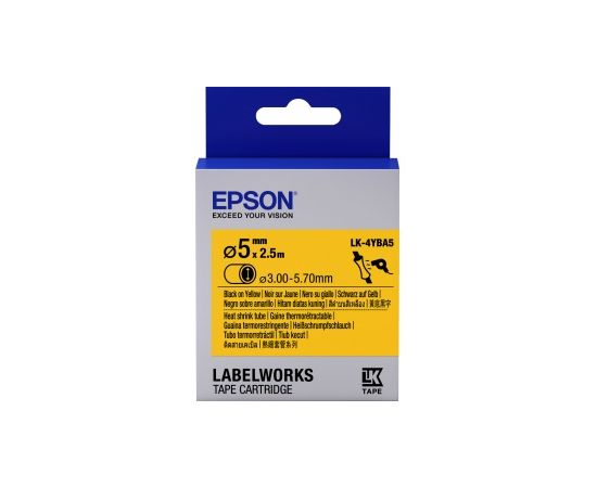 Лента Epson C53S654906 Tape - LK4YBA5 HST Blk/Yell d5/2,5