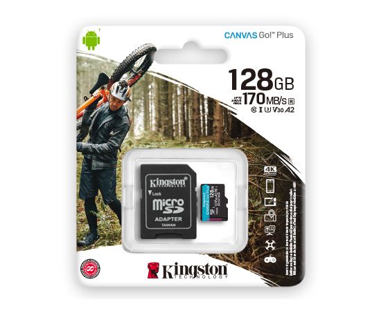 Карта памяти microSD 128GB Kingston SDCG3/128GB