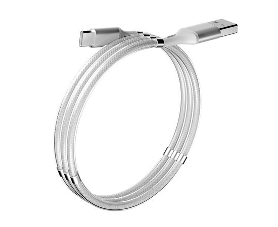 Кабель Olmio Magnet Type-C белый
