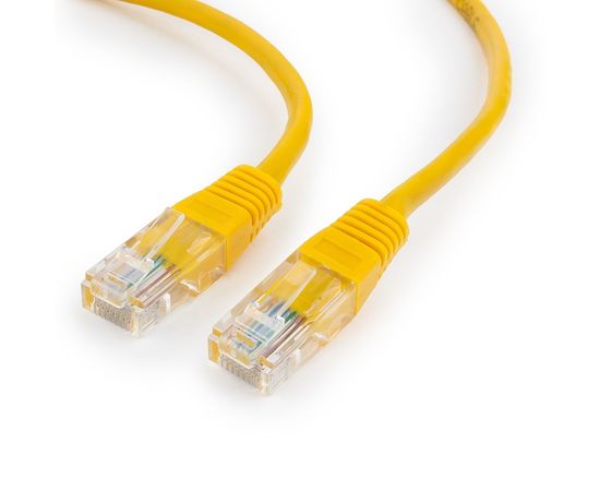 Патч-корд UTP Cablexpert PP12-0.5M/Y кат.5e, 0.5м, литой, многожильный (жёлтый)