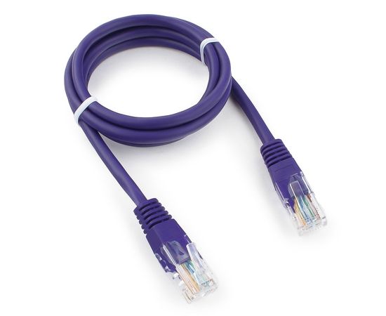 Патч-корд UTP Cablexpert PP12-1M/V кат.5e, 1м, литой, многожильный (фиолетовый)