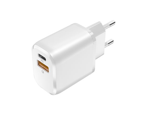 Зарядное устройство сетевое Olmio USB+Type-C, QC3.0+Smart IC, 20W