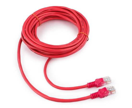 Патч-корд UTP Cablexpert PP12-5M/RO кат.5e, 5м, литой, многожильный (розовый)