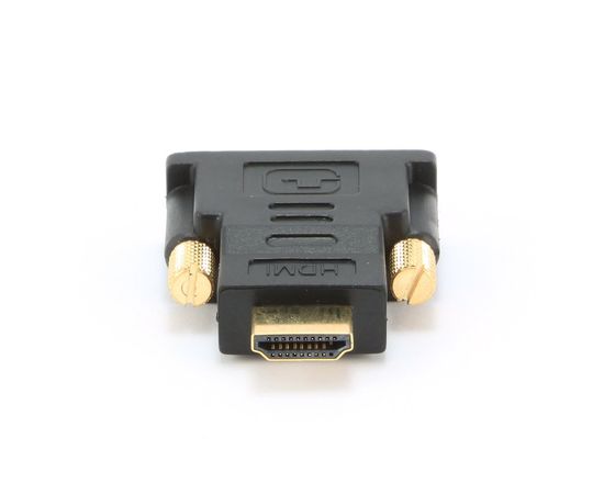 Переходник HDMI <-> DVI Cablexpert A-HDMI-DVI-1, 19M/19M, золотые разъемы, пакет, черный