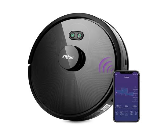 Пылесос-робот Kitfort KT-577 чёрный
