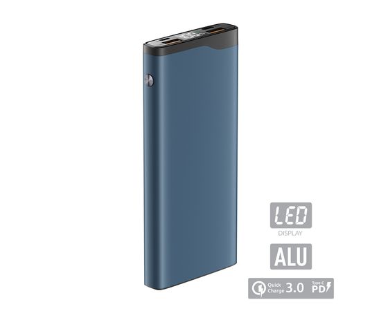 Зарядное устройство Power bank Olmio QL-10, 10000mAh голубой