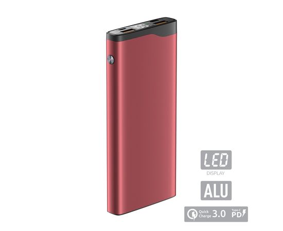 Зарядное устройство Power bank Olmio QL-10, 10000mAh, красный