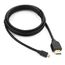 Кабель HDMI-microHDMI Cablexpert CC-HDMID-6, v1.3, 19M/19M, 1.8м, черный, позол.разъемы, экран, паке