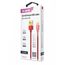 Кабель OLMIO DELUXE, USB 2.0 - lightning, 1м, 2.1A, красный