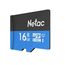 Карта памяти MicroSD 16GB Class 10 U1 Netac P500STN с адаптером SD