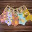 Укороченные носочки с фруктами