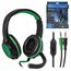 Наушники-гарнитура игровые Defender Warhead G-300 зеленый, кабель 2,5 м