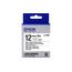 Лента Epson C53S654023 LK-4WBB Матовая лента 12мм, Бел./Черн., 9м